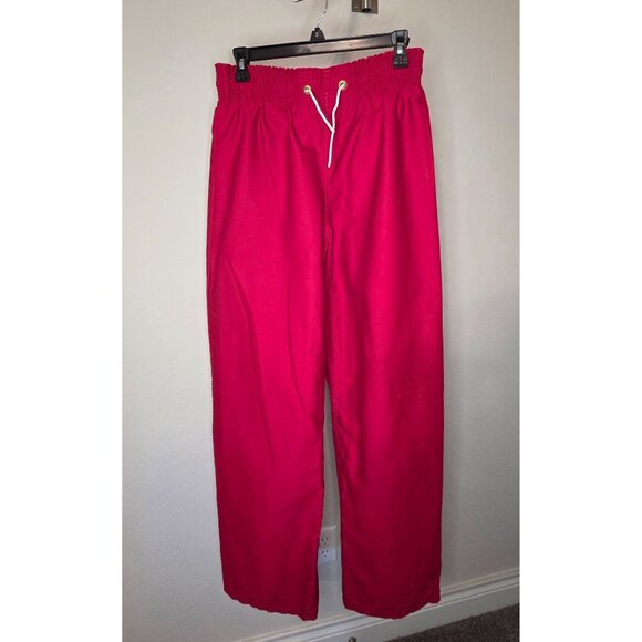 Century Martial Arts Red Karate Gi Pants Drawstring Waist Size Small Unisex - Picture 1 of 6